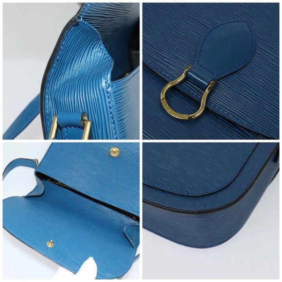 LOUIS VUITTON Epi Saint Cloud GM Shoulder Bag Toledo Blue - Picture 11 of 15